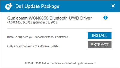 Qualcomm WCN6856 Bluetooth UWD Driver 1.0.0.1456
