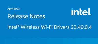 Intel WiFi Wireless Lan Card Driver 23.40.0.4