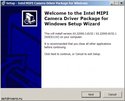 Intel MIPI Camera Driver